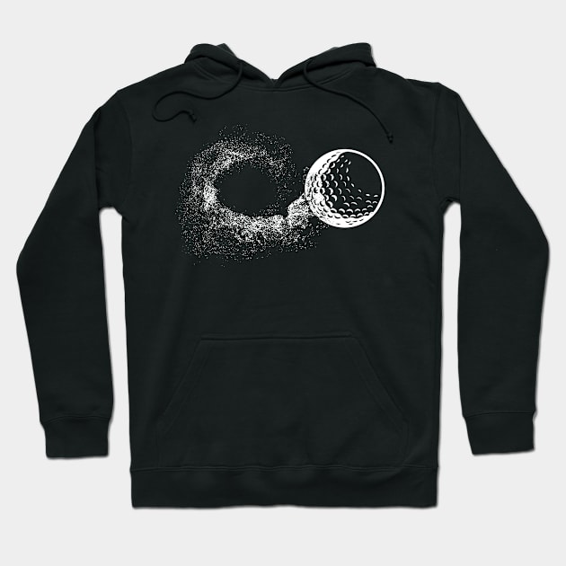 Golf Ball Slow Motion Effect Hoodie by HBfunshirts